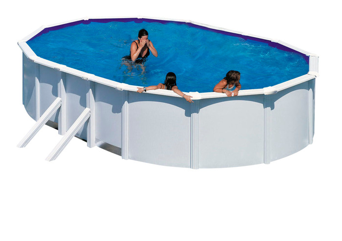 Gre poolpakke oval 20893 liter hvid - Swim & Fun
